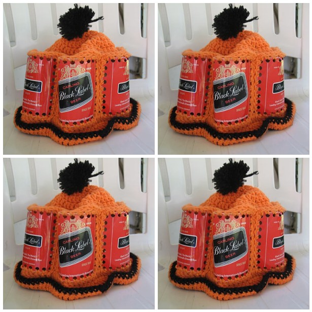 Four Beer Can Hats