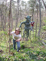 Mark Cline's creations are so scary, they even frighten him!
