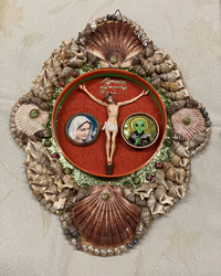 Immaculate Abduction? No, it's religious shell art with some modifications