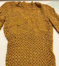 Italian-inspired anatomically correct pullover sweater
